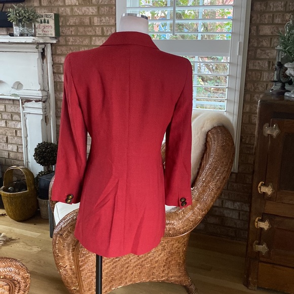 LOUIS FERAUD MADE IN GERMANY VINTAGE PIN STRIPE BLAZER 8 VINTAGE COUTURE - Picture 3 of 13